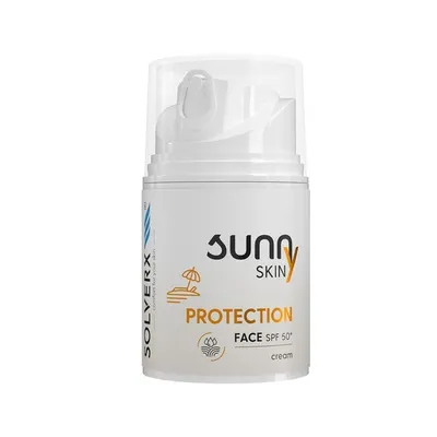 Solverx Sunny Skin Protection, Face Cream SPF 50+ (Krem do twarzy z SPF 50+)