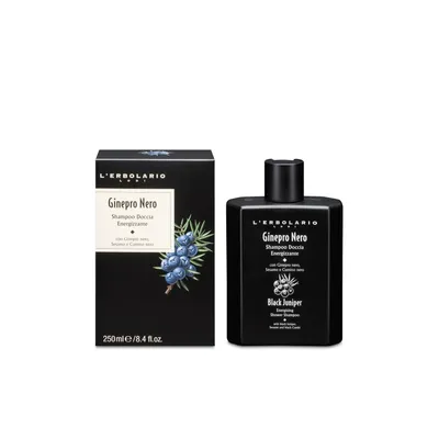 L'Erbolario Ginepro Nero Shampoo Doccia Energizzante (Energetyzujący szampon/żel pod prysznic 2w1)