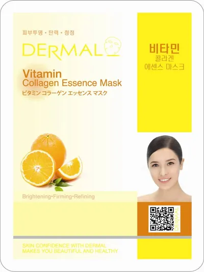 Dermal Korea Vegetable Placenta, Collagen Essence Mask (Kolagenowa maska do twarzy)