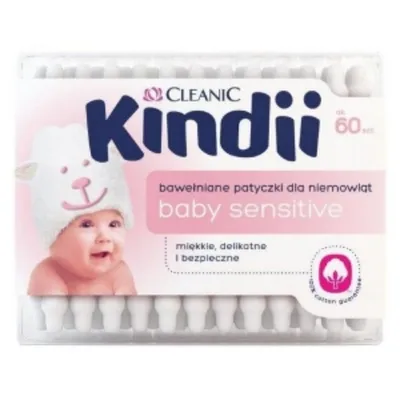 Kindii Baby Sensitive, Patyczki bawełniane dla niemowląt