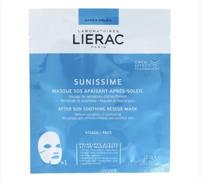 Lierac Sunnisime, After Sun Soothing Rescue Mask (Maska płachcie)
