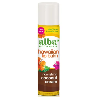 Alba Botanica Nourishing Hawaiian Lip Balm Coconut Cream (Odżywczy balsam do ust `Krem kokosowy`)