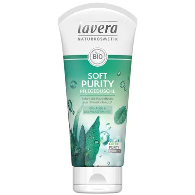 Lavera Soft Purity, Pflegedusche (Nawilżający żel pod prysznic `Algi i mięta`)