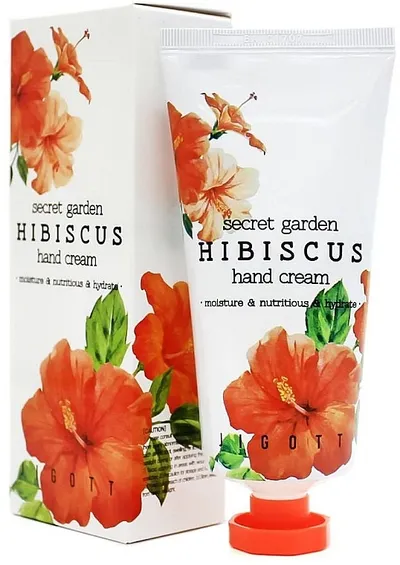 Jigott Secret Garden, Hibiscus Hand Cream (Krem do rąk z hibiskusem)