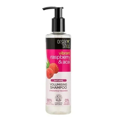Organic Shop Raspberry & Acai, Volumising Shampoo (Zwiększający objętość szampon do włosów `Malina i acai`)