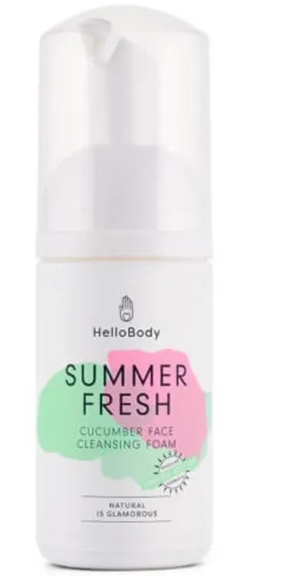 HelloBody Summer Fresh, Cucumber Face Cleansing Foam (Ogórkowa pianka oczyszczająca do twarzy)
