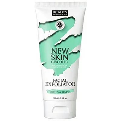 Beauty Formulas New Skin, Glycolic Facial Exfoliator (Zmiękczająco-odświeżający peeling do twarzy z kwasem glikolowym)