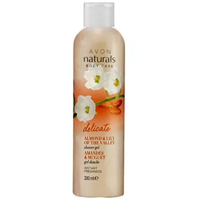 Avon Naturals, Delicate, Almond & Lily of the Valley, Shower Gel (Żel pod prysznic 'Migdały i konwalia')