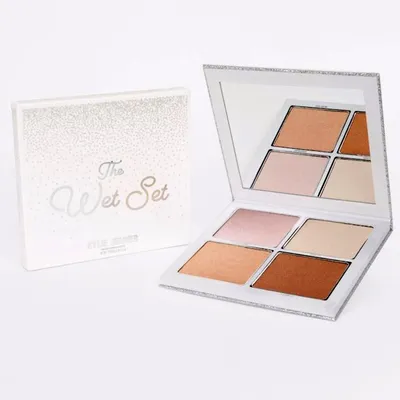 Kylie Cosmetics The Wet Set (Paleta 4 rozświetlaczy do twarzy)