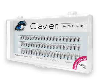 Clavier Classic , Kępki rzęs  mix 9/10/11mm