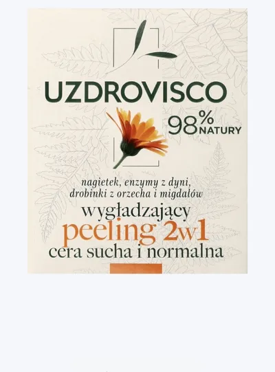 Uzdrovisco Peeling do twarzy 2 w 1 cera sucha i normalna