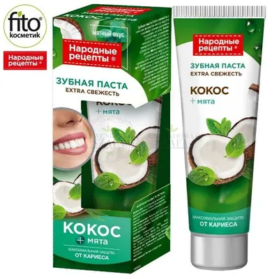 Fitokosmetik Pasta do zębów z kokosem i miętą `Extra świeżość`