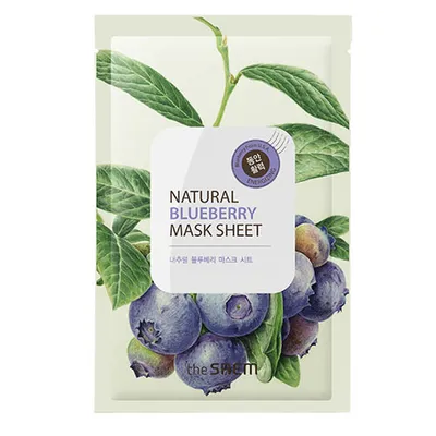 The Saem Natural Blueberry, Mask Sheet (Maseczka w płachcie borówka amerykańską)