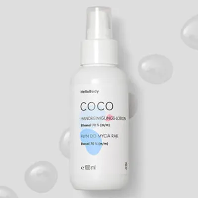 HelloBody Coco Handreinigungs-Lotion (Płyn do mycia rąk)