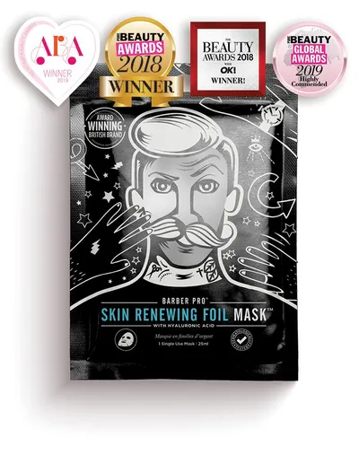 Barber Pro Skin Renewing Foil Mask (Foliowa rozgrzewająca maska do twarzy)