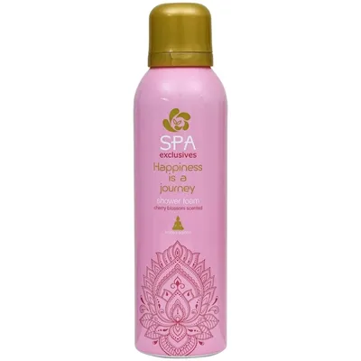 Action Spa Exclusives, Exhale Happiness Shower Foam Spa Exclusives Exhale Happiness is a Journey Shower Foam Cherry Blossom Scented (Pianka pod prysznic o zapachu kwiatu wiśni)