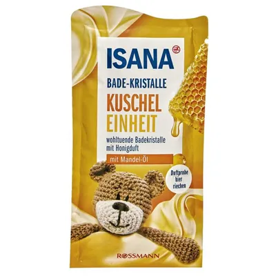Isana Deine Kuscheleinheit, Badekristalle (Sól do kąpieli `Czas relaksu` [Kryształki do kąpieli `Cuddle Time`])