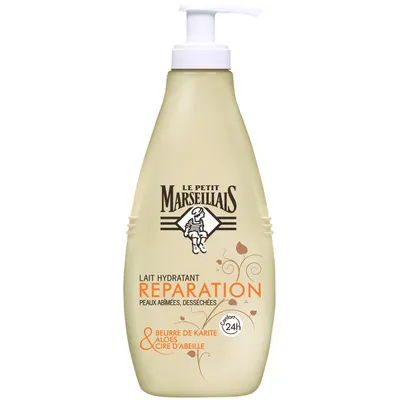 Le Petit Marseillais Recettes Méditerranéennes, Lait Reparateur (Mleczko regenerujące z masłem shea, aloesem i woskiem pszczelim)