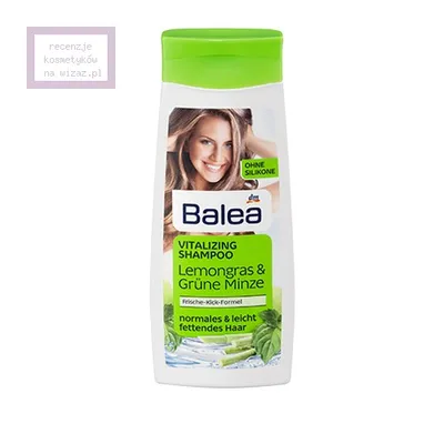 Balea Vitalizing Shampoo, Lemongras & Grune Minze (Witalizujący szampon do włosów normalnych i przetłuszczających się ‘Trawa cytrynowa i mięta`)