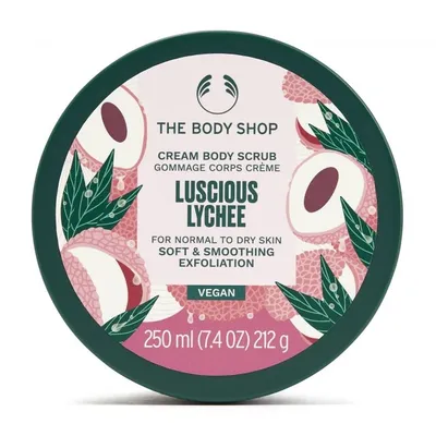 The Body Shop Luscious Lychee Cream Body Scrub (Wegański peeling do ciała `Soczyste Liczi`)