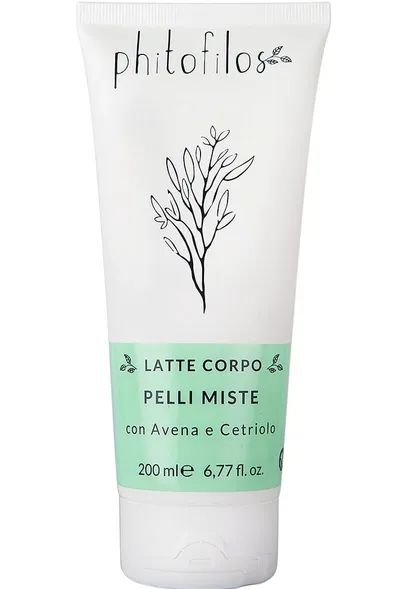 Phitofilos Latte Corpo Pelli Miste con Avena e Cetriolo (Nawilżające mleczko do ciała)