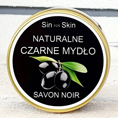 Sin For Skin Czarne mydło oliwkowe Savon Noir