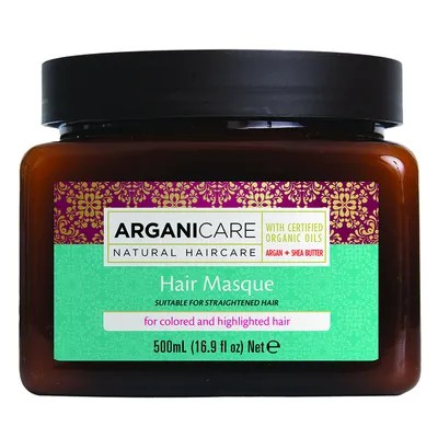 Arganicare Argan + Shea Butter Hair Masque for Colored and Highlighted Hair (Maska do włosów farbowanych i rozjaśnianych)