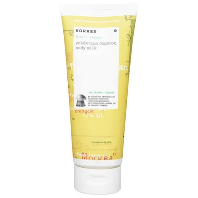 Korres Basil Lemon, Body Milk (Nawilżające mleczko do ciała 'Bazylia i cytryna')