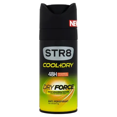 STR8 Dry Force, Cool + Dry Antiperspirant (Antyperspiracyjny dezodorant w aerozolu dla mężczyzn)