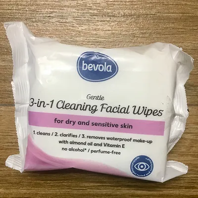 Bevola Gentle 3-in-1 Cleansing Facial Wipes (Pielęgnujące i oczyszczające chusteczki 3w1)
