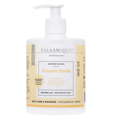 Balsamique Sesame Seeds Natural Oil Daily Care & Massage (Naturalny olej sezamowy do masażu)