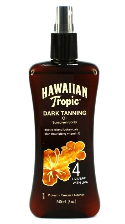 Hawaiian Tropic Dark Tanning Oil SPF 4 (Olejek brązujący do ciała z filtrem SPF 4)
