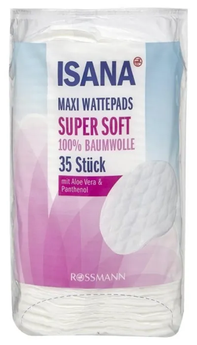 Isana Maxi Watepads Super Soft (Płatki kosmetyczne maxi super miękkie)