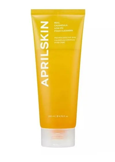 Aprilskin Real Calendula, Low pH Foam Cleanser (Łagodny żel oczyszczający)