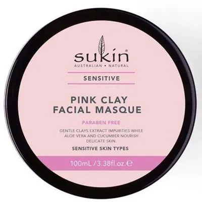 Sukin Pink Clay Facial Masque (Maseczka do twarzy z glinką różową)