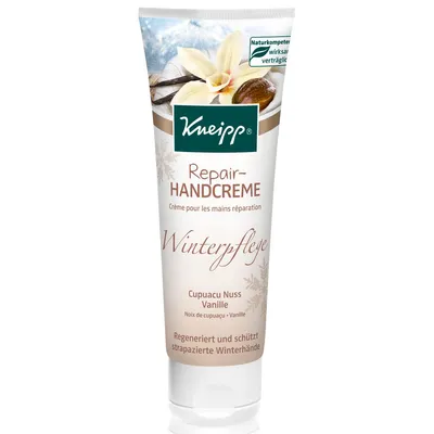 Kneipp Winterpflege, Handcreme Repair Cupuaco Nuss & Vanille (Krem do rąk regenerujący `Zimowa ochrona`)