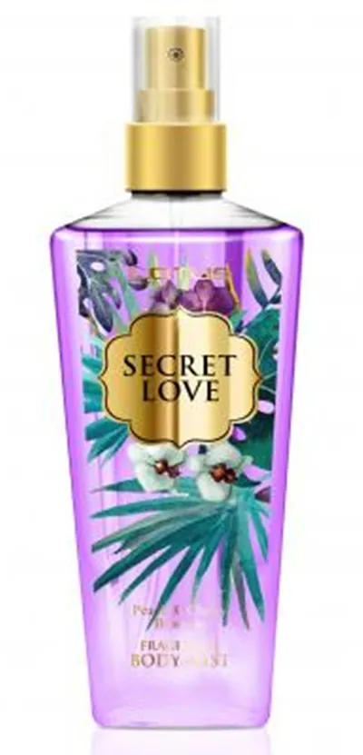 Lotus Parfums Secret Love, Fragrance Body Mist  Peach & Cherry Blossom (Perfumowana mgiełka do ciała)