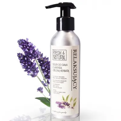 Fresh&Natural Relaksujący olejek do ciała z lawendą i zieloną herbatą