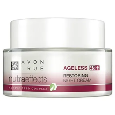Avon True, Nutra Effects, Ageless 45+, Restoring Night Cream (Ujędrniająco-przeciwzmarszczkowy krem na noc)