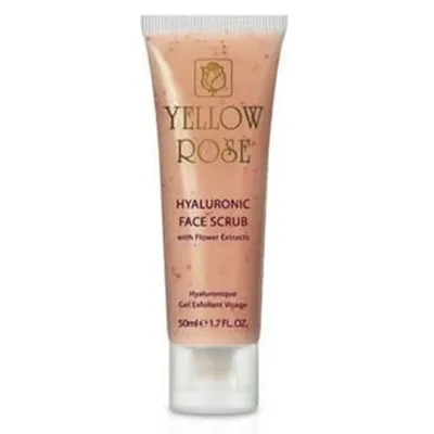 Yellow Rose Hyaluronic Face Scrub with Flower Extracts (Kwiatowy peeling do twarzy)