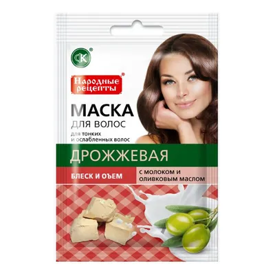 Fitokosmetik Naturalna maska do włosów drożdżowa z mlekiem i oliwą z oliwek
