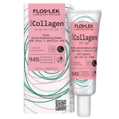 Floslek Fito Collagen Pro Age,  Krem przeciwzmarszczkowy pod oczy i okolice ust