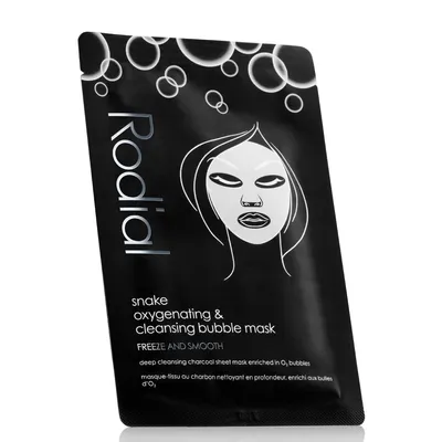 Rodial Snake, Oxygenating & Cleansing Bubble Mask (Dotleniająca maseczka z peptydem naśladującym jad żmii w płatku)