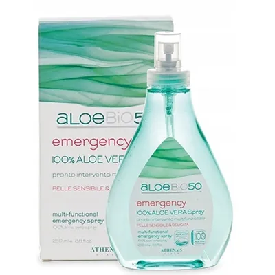 Athena's l'Erboristica Aloe Bio 50, Emergency 100% Aloe Vera Spray (Regenerujący spray do ciała)