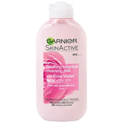Garnier Botanical Cleanser, Soothing Milk (Mleczko do demakijażu z wodą różaną do skóry suchej i wrażliwej)