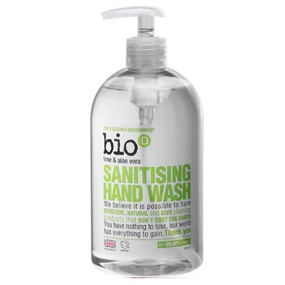 BioD Sanitising Hand Wash Lime & Aloe Vera (Mydło w płynie `Limonka i aloes`)