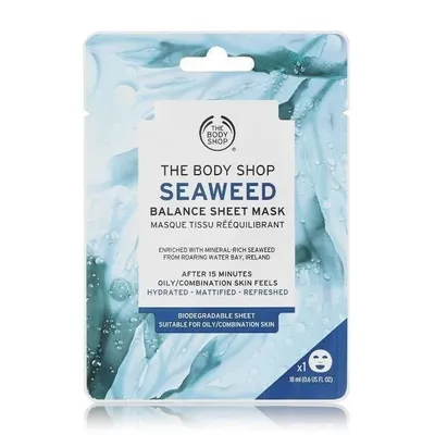 The Body Shop Seaweed Balance Sheet Mask (Nawadniająca maska do twarzy w płachcie)