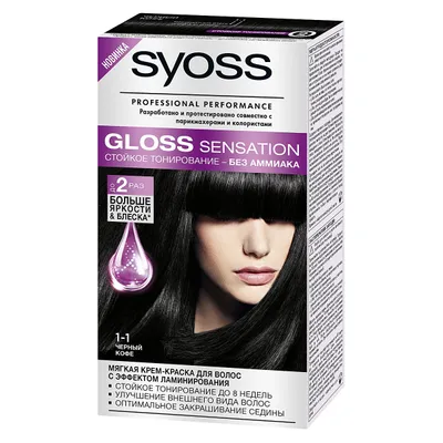 Syoss Gloss Sensation, Krem koloryzujący bez amoniaku
