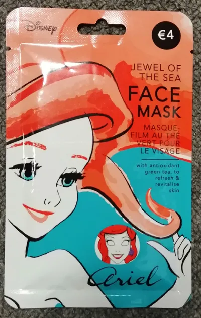 Mad Beauty Jewel of the Sea, Face Mask with Antioxidant Green Tea `Ariel` (Maseczka w płachcie z zieloną herbatą `Ariel`)