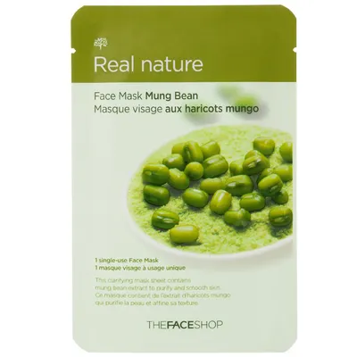 The Face Shop Real Nature, Face Mask Mung Bean